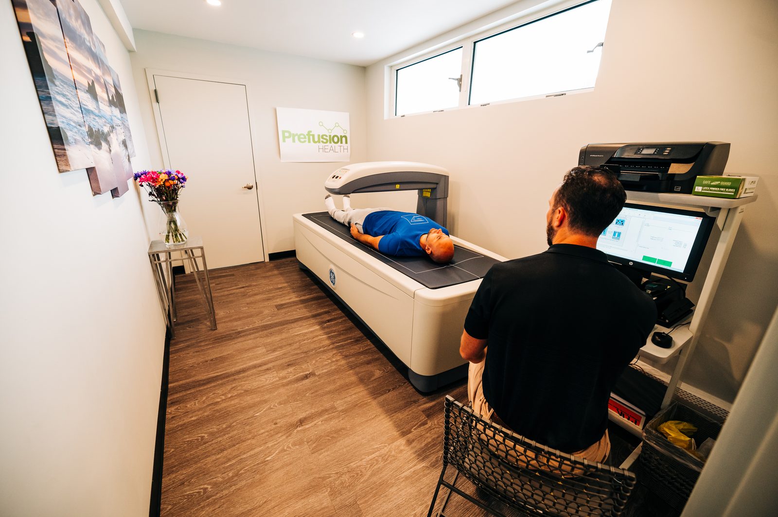 The DEXA console at DexaFit NY